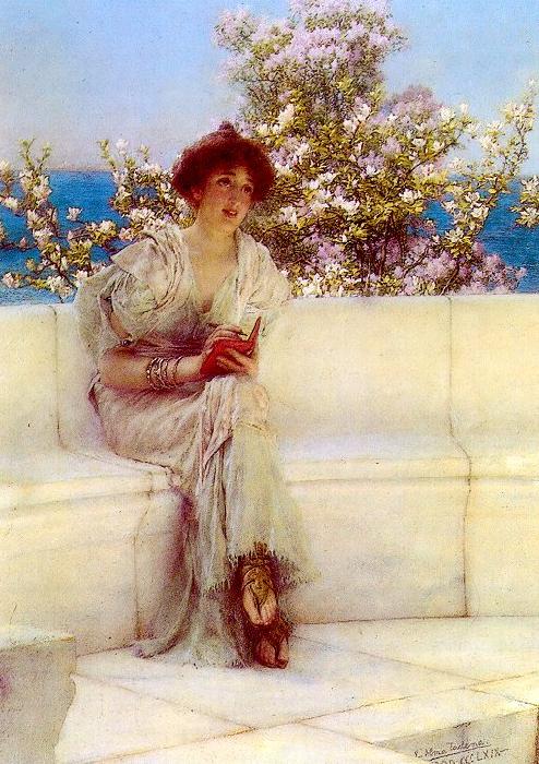 Alma Tadema The Year is at the Spring oil painting image